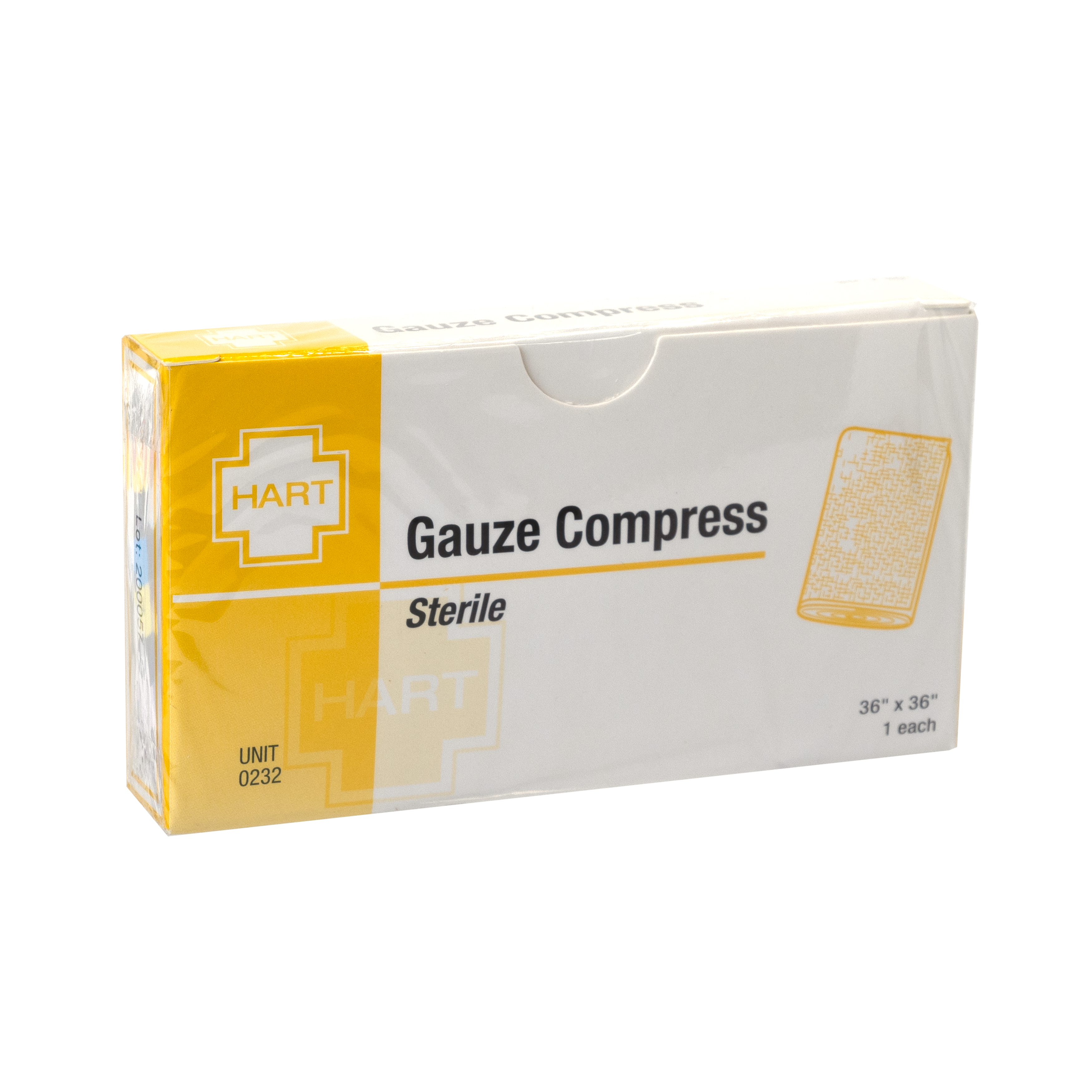 Sterile Gauze Compress, 36' x 36', 1 per unit