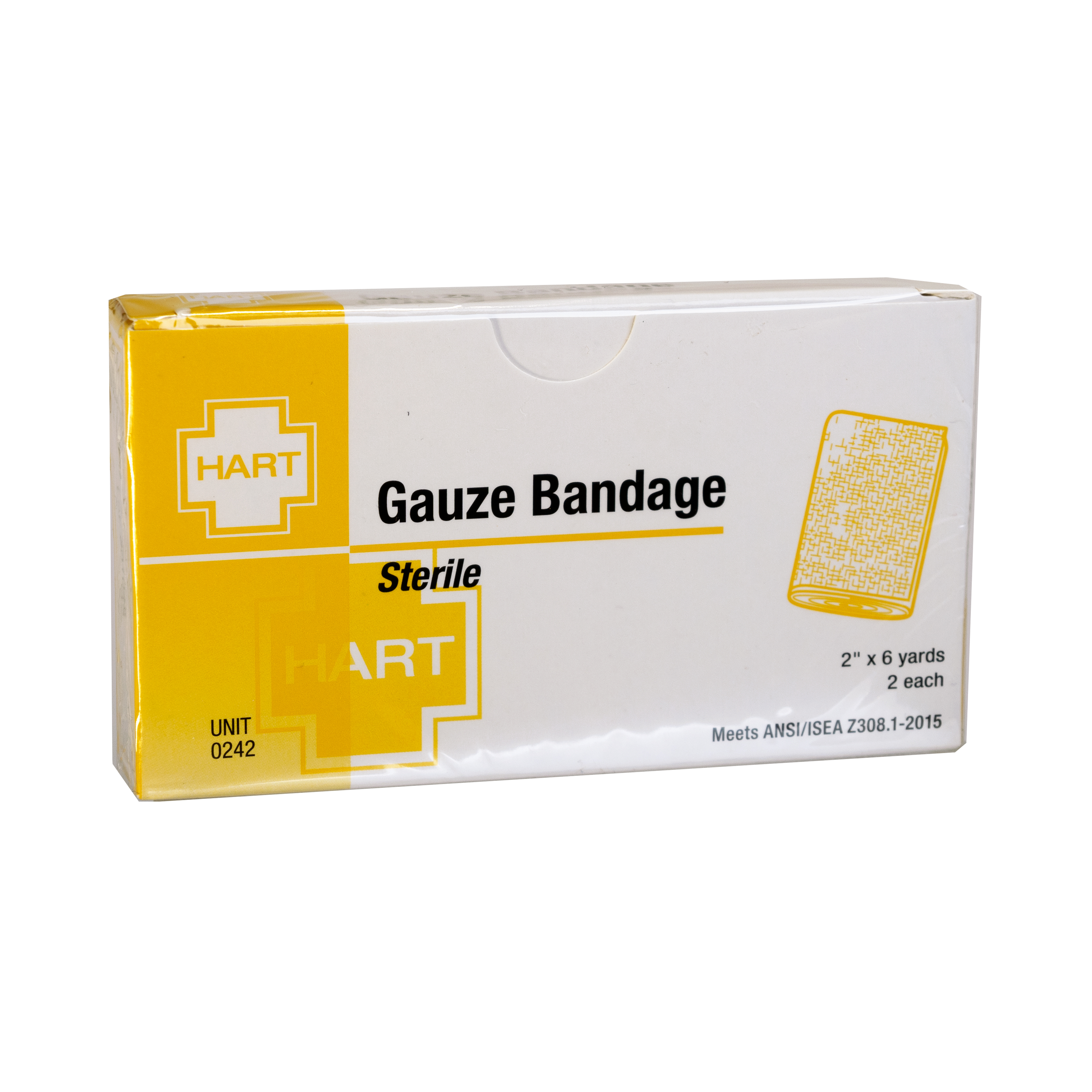 Sterile Gauze Bandage, 2' x 6 yards, 2 per unit