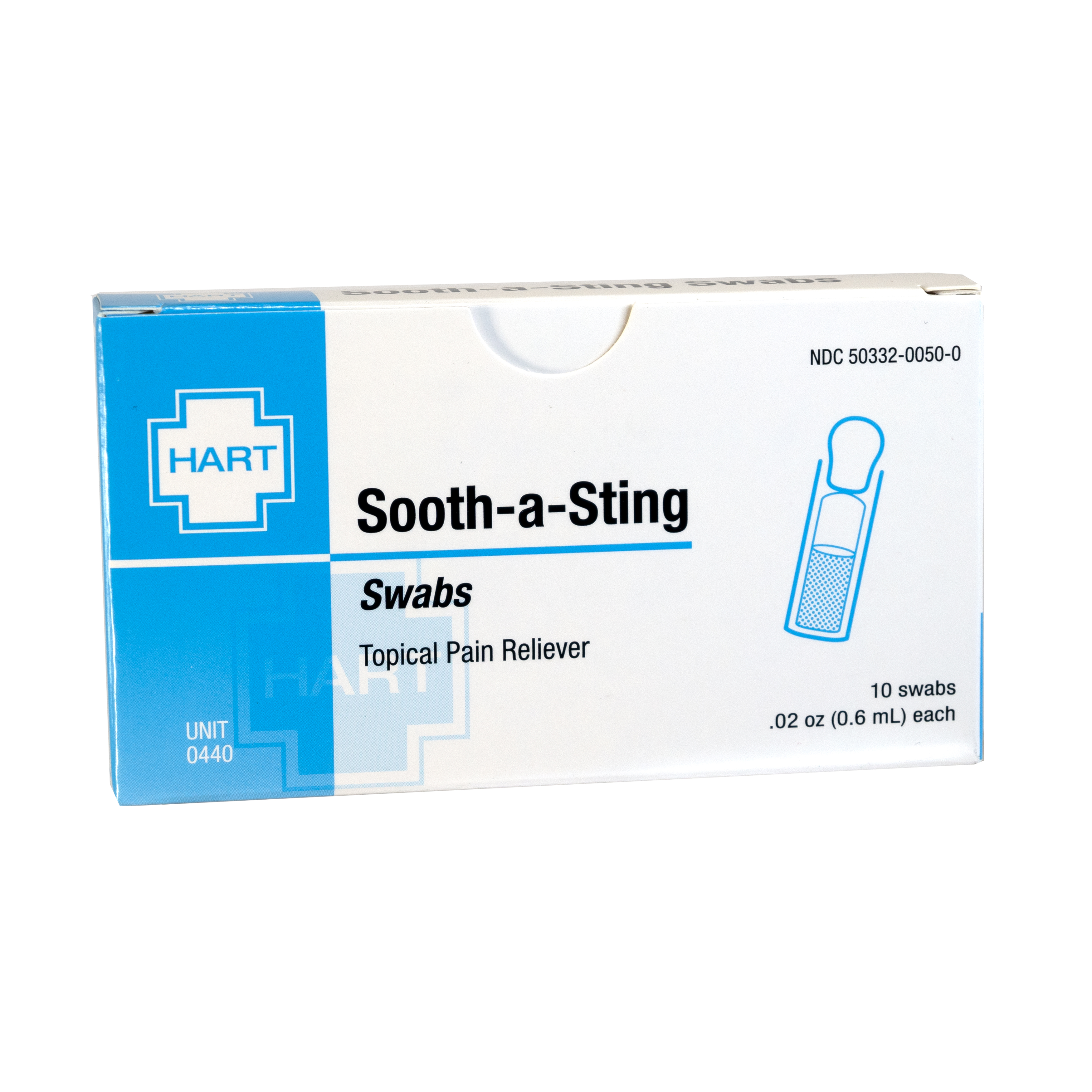Sooth-A-Sting Swabs, Topical Anesthetic, 6 ml each, 10 per unit
