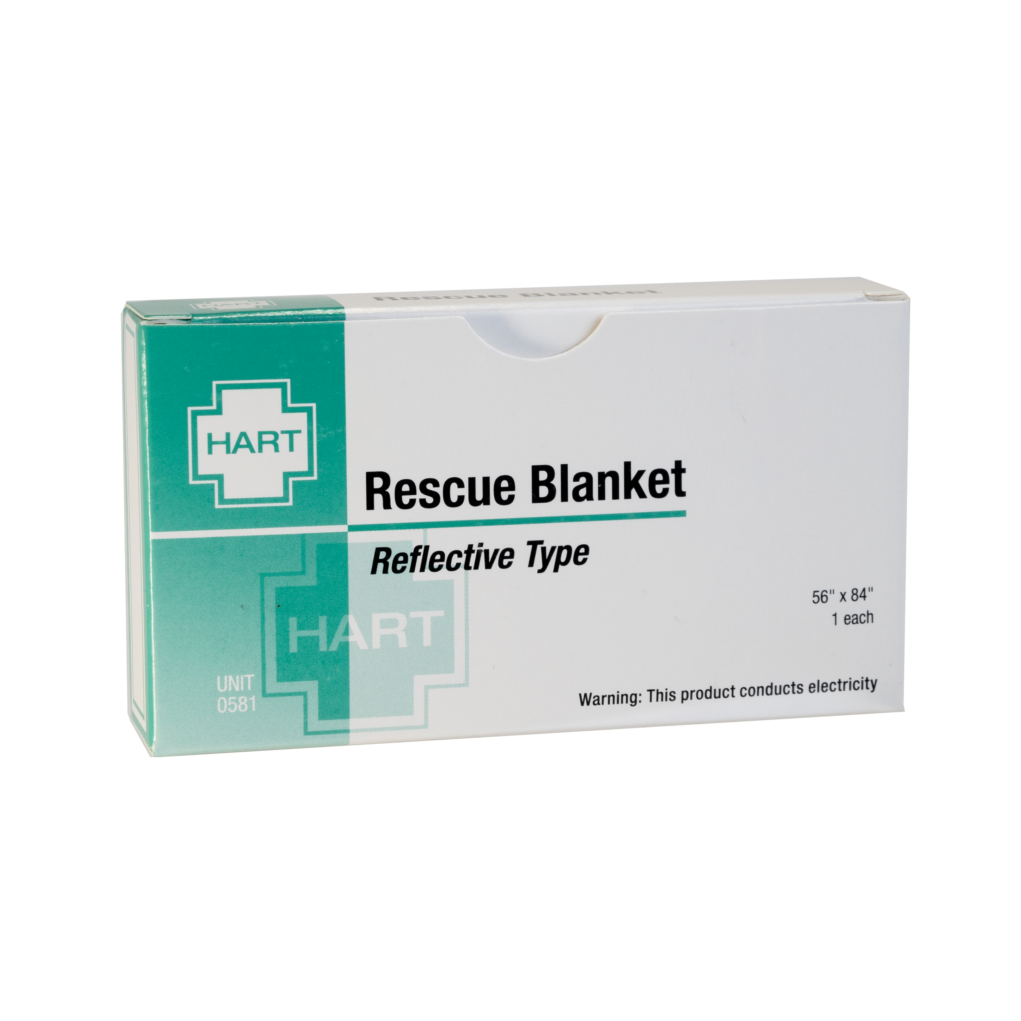 Rescue Blanket, Reflective Mylar Type, 56' x 84', 1 per unit