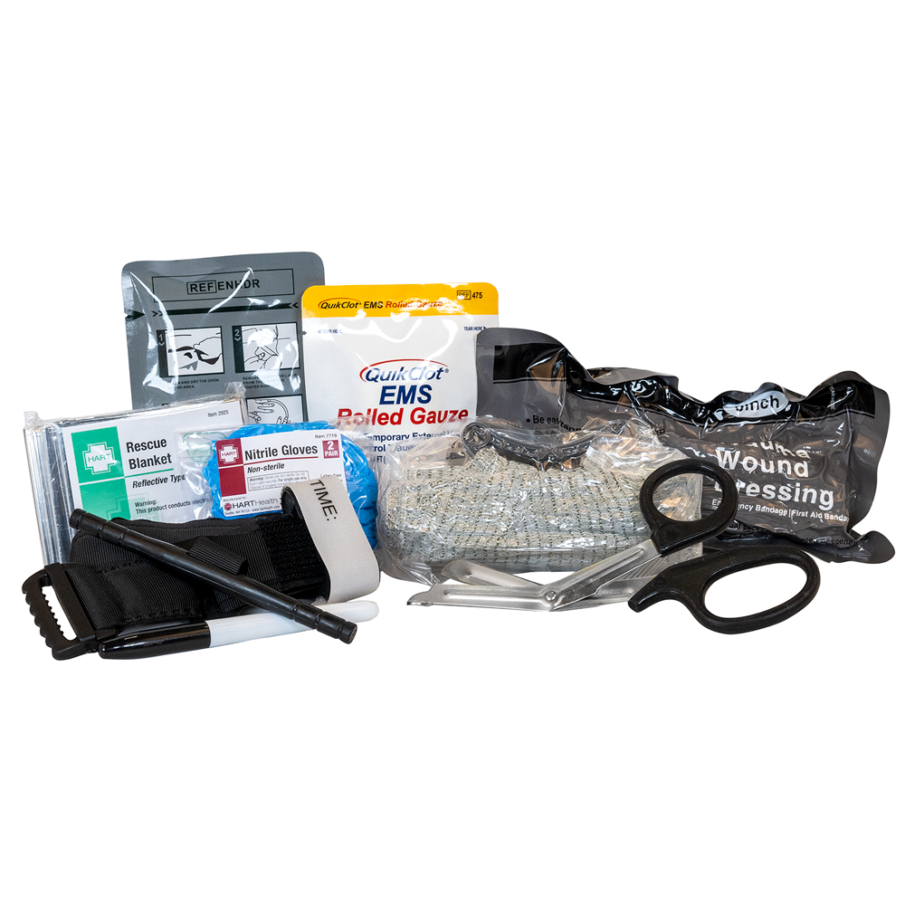 Bleed Control Kit, Trauma Bleed Response Kit, in zip bag