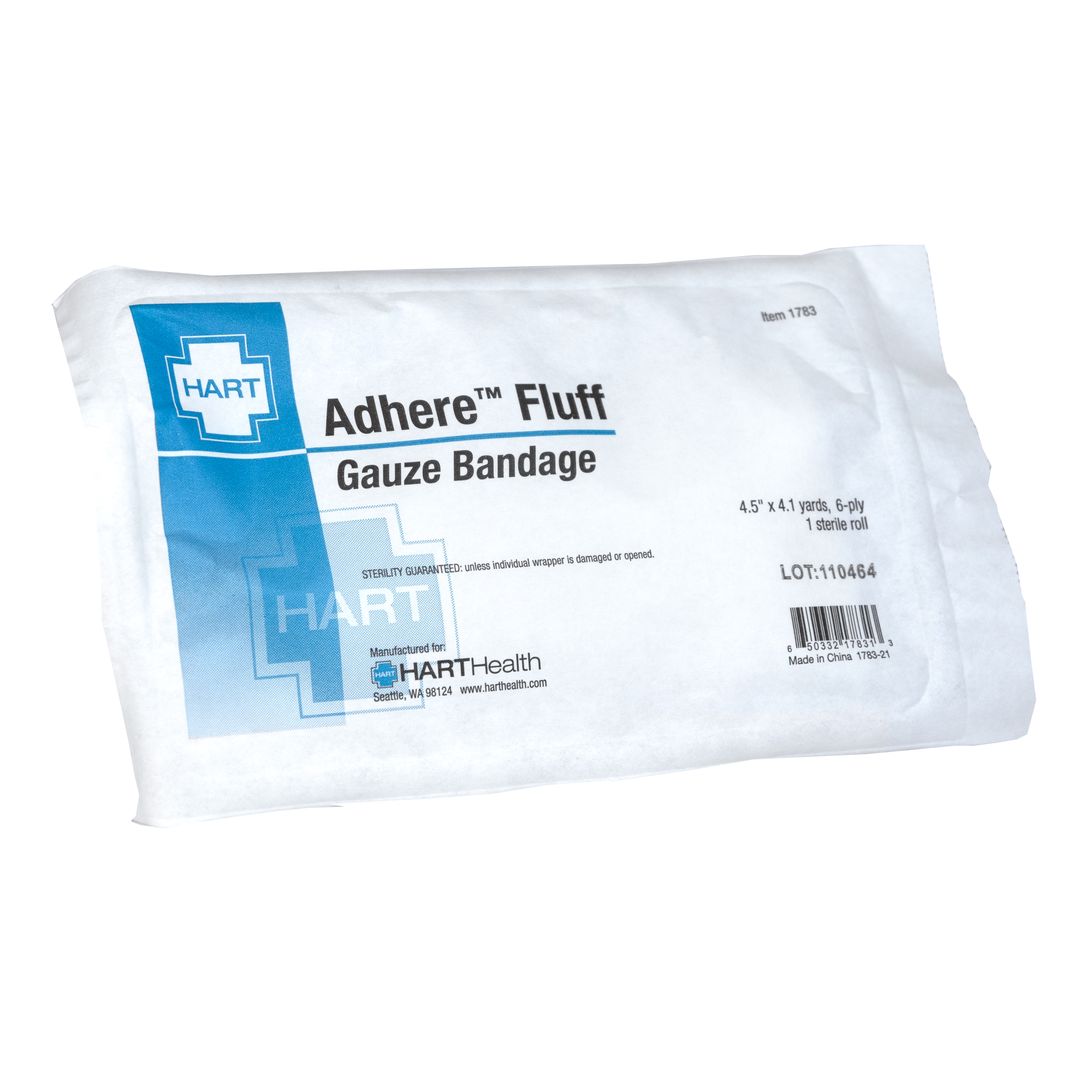 Adhere Fluff Gauze Bandage Roll, Sterile, 4-1/2' x 4.1 yards