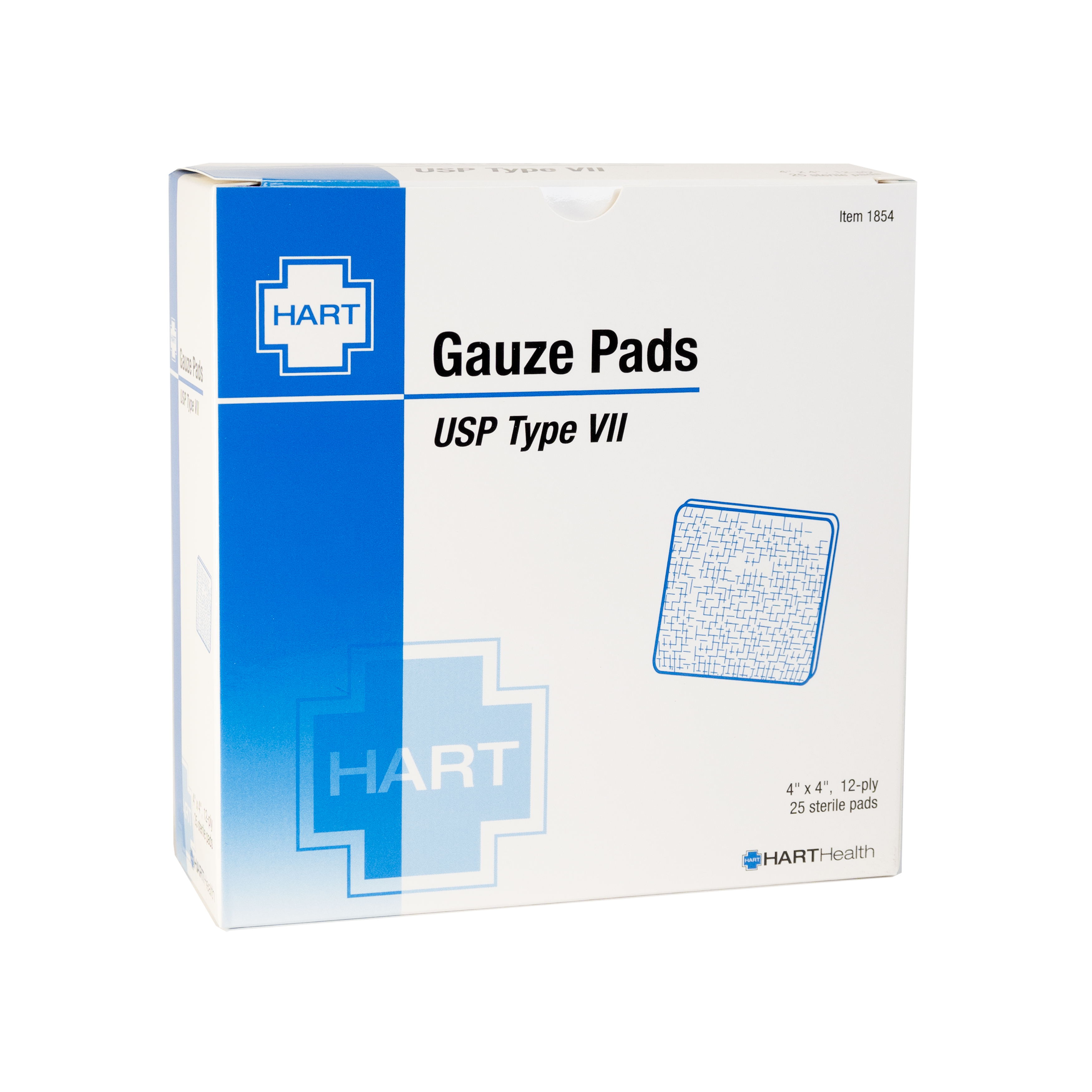 Gauze Pads, Sterile, 4' x 4', 25 per box