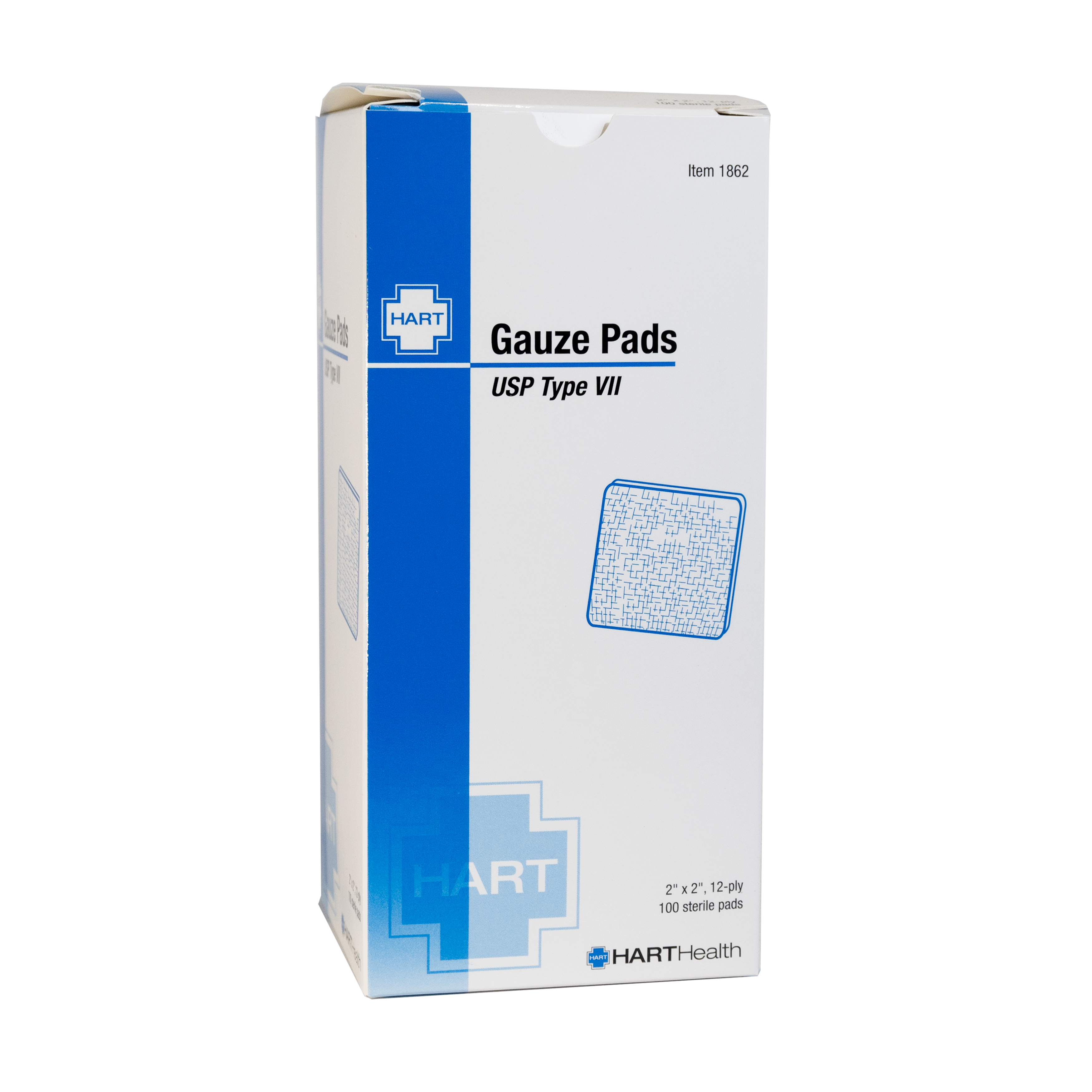 Gauze Pads, Sterile, 2' x 2', 100 per box