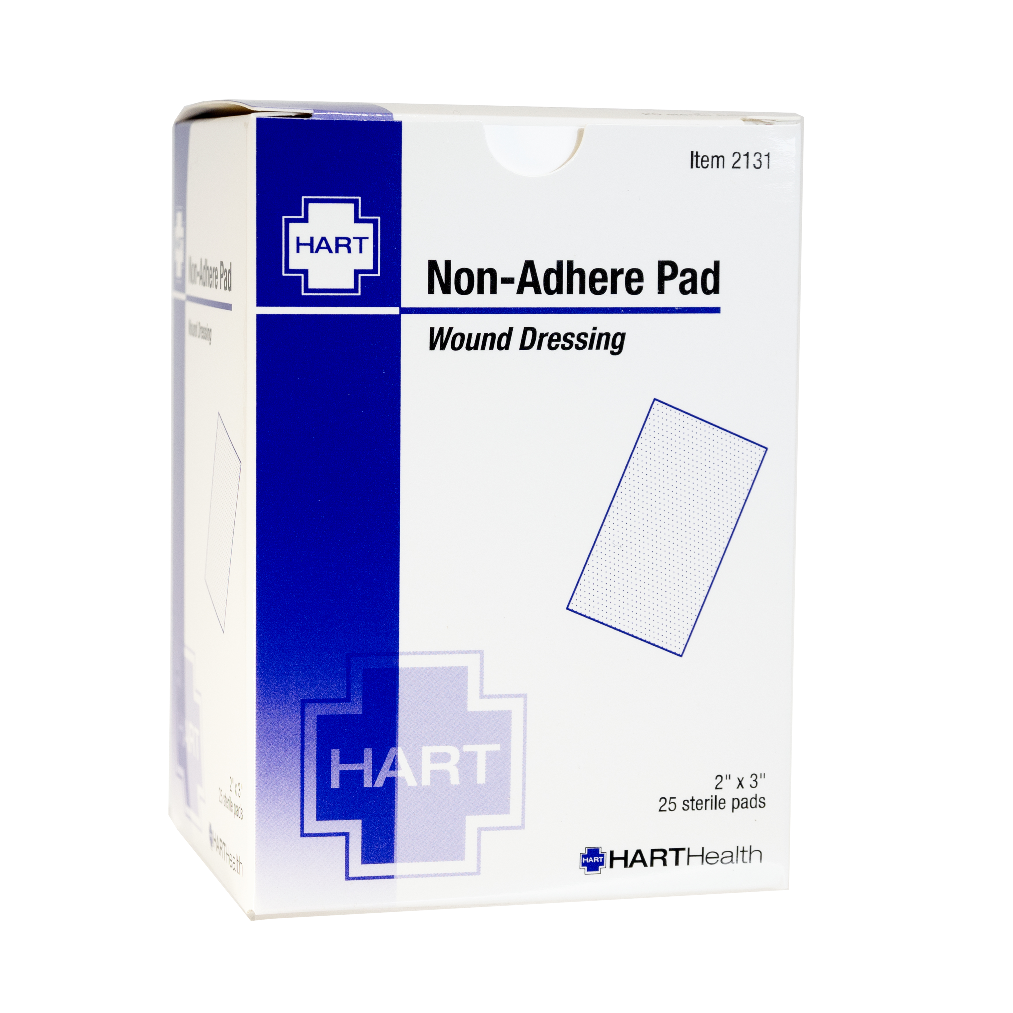 Non-Adherent Wound Pads, Sterile, 2' x 3', 25 per box