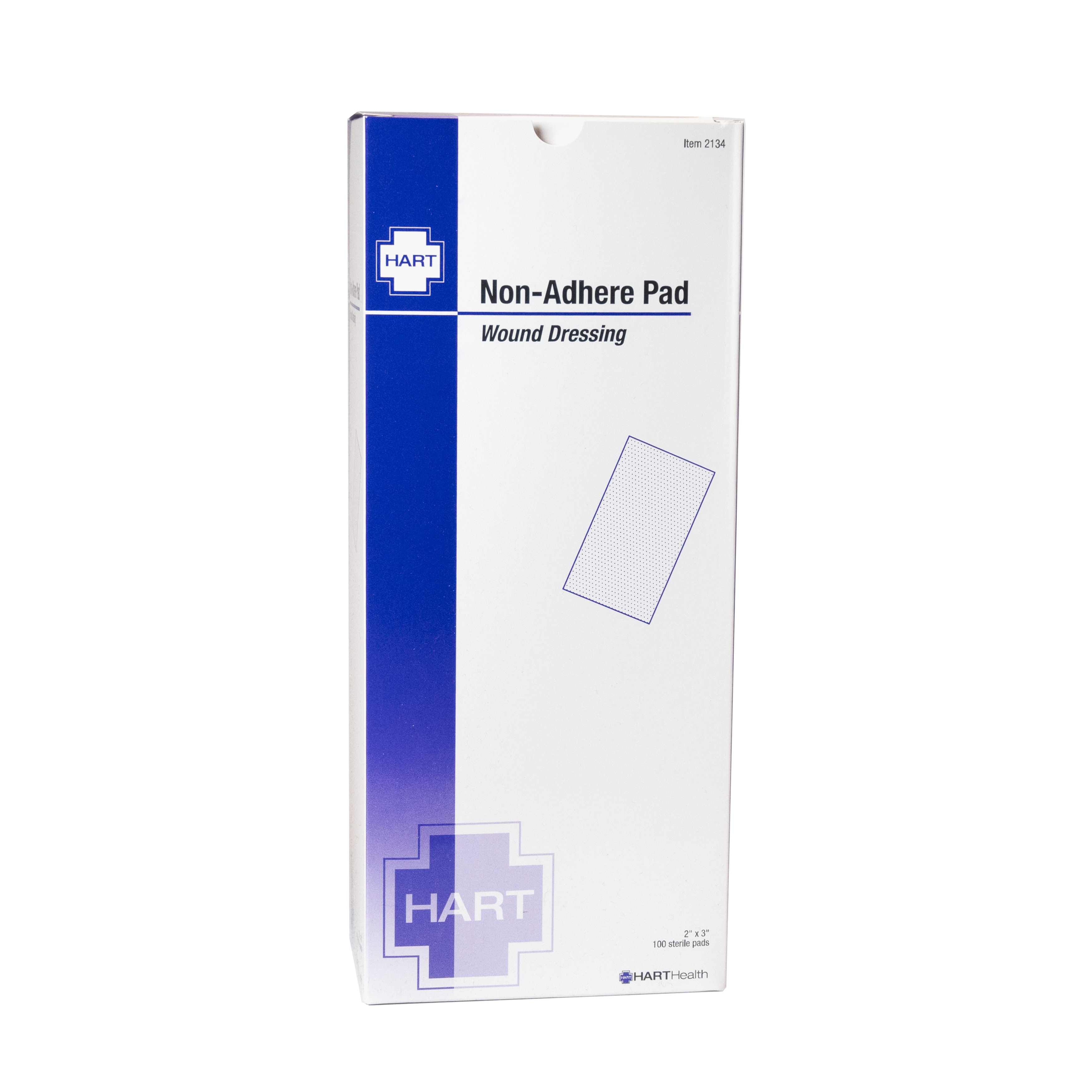 Non-Adherent Wound Wound Pads, Sterile, 2' x 3', 100 per box