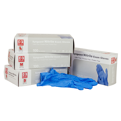 Nitrile Exam Gloves, Powder-free, 100 per box