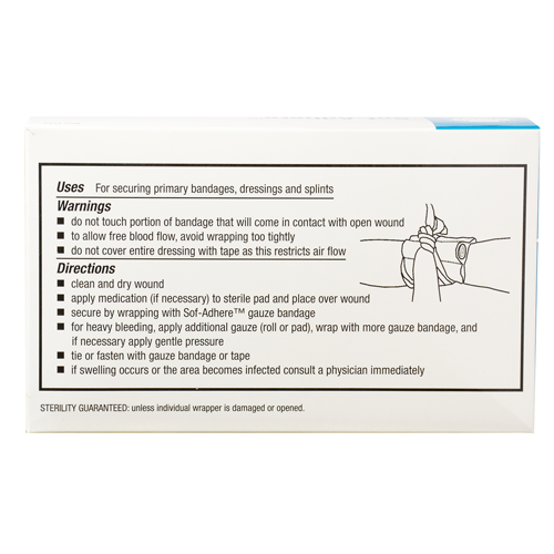Sof-Adhere Conforming Gauze Bandage Rolls, Sterile, 12 per box