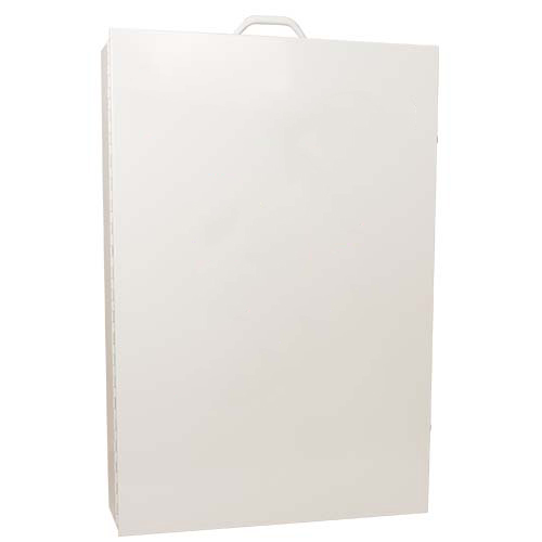 5-Shelf First Aid Station, Metal Cabinet with Pouch, Wall Mount, White, Empty