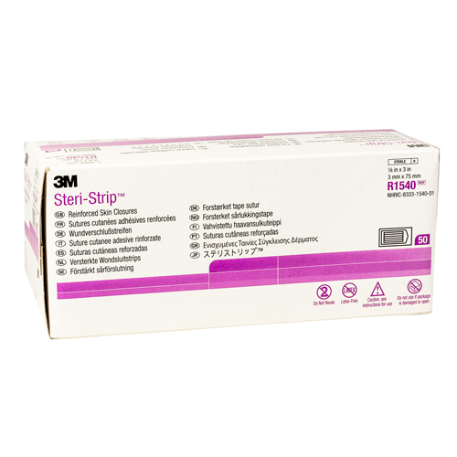 3M, Steri-Strip, Reinforced Closures, 50/5 strips per box