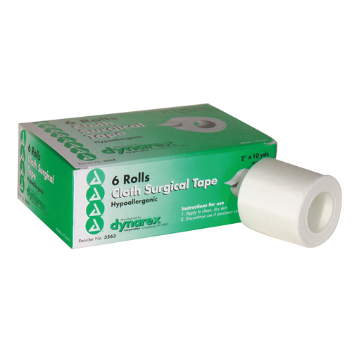 Dynarex, Cloth Tape, 2' x10 yards, 6 per box