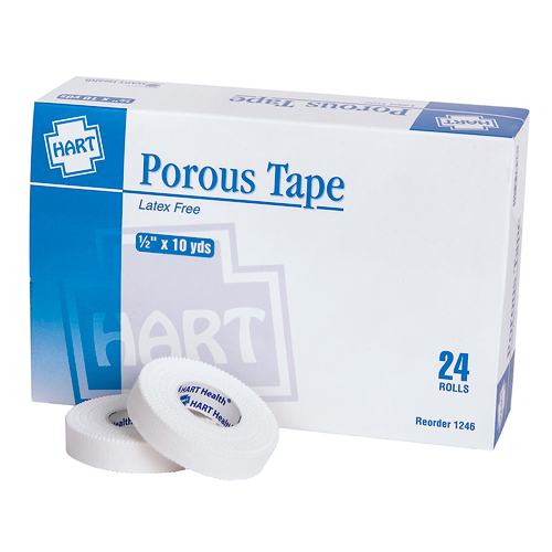 Porous Cloth Tape, Strapping Tape, 1/2' x 10 yards, 24 per box