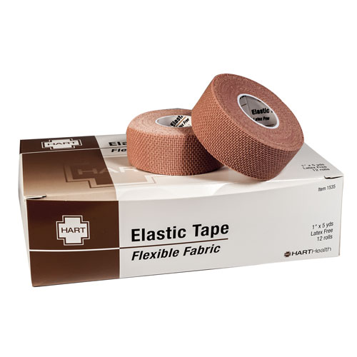 Elastic Fabric Tape, latex-free, 1' x 5 yard roll, 12 per box