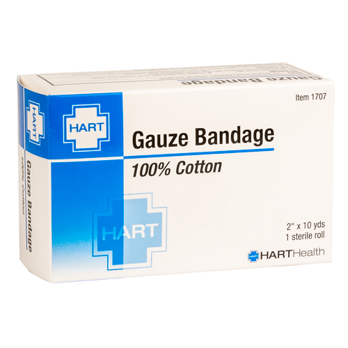 Gauze Bandage Roll, Sterile, 2' x 10 Yards, Boxed
