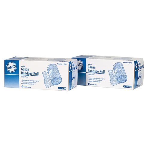 Gauze Bandage Roll, Sterile, 4" x 10 Yards, Boxed