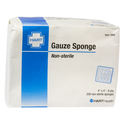 Non-Sterile Gauze Sponge, 4' x 4', 200 per package