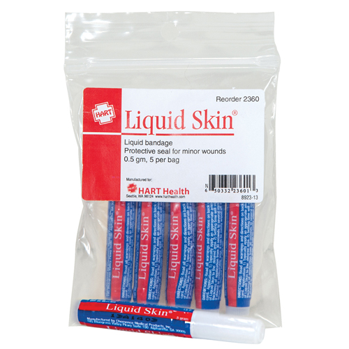 Liquid Skin Liquid Bandage, 0.5 gm ampules, 5 per bag