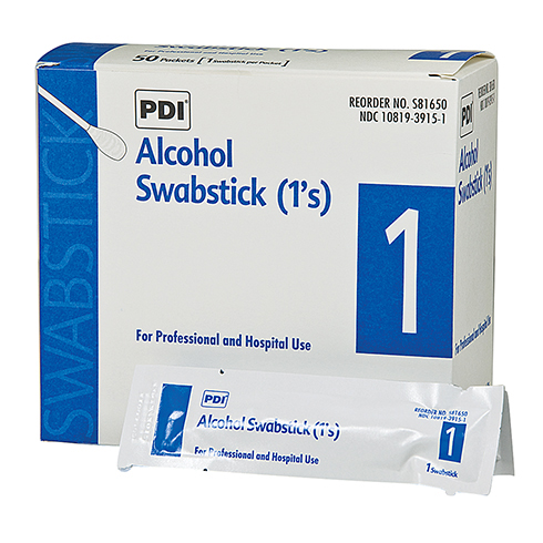 PDI Alcohol Swabstick, PDI, 50 per box