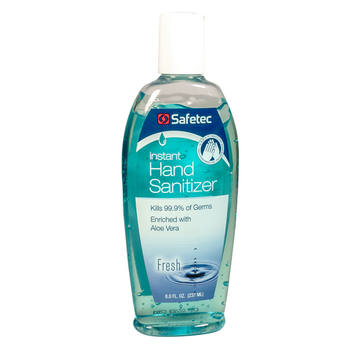 Hand Sanitizer Gel, 70% Alcohol, 8 oz bottle