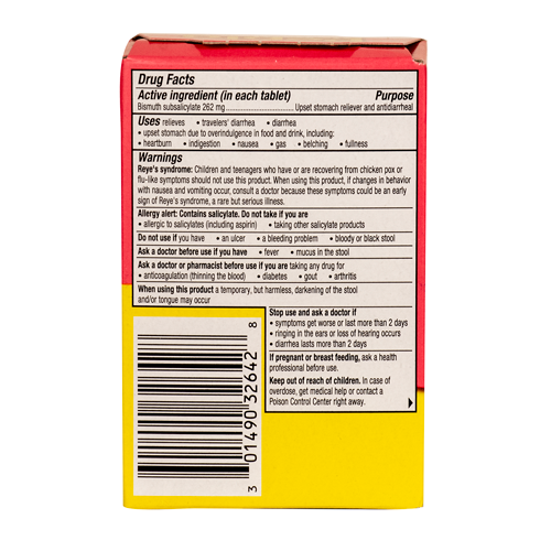 Pepto Bismol, Anti-Diarrheal Chewable Tablets, 48 per box