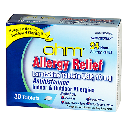 Loratadine Antihistamine, 10 mg, 30 per box