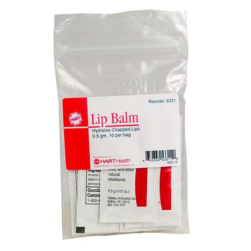 Lip Balm, 0.5 gm, 10 per bag