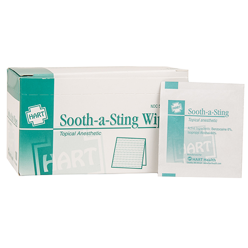 Sooth-a-Sting Swabs, bite and sting relief, wipes, 100 per box