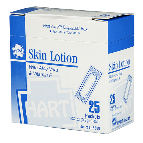 Skin Lotion, moisturizing 1 gm packets, 25 per box