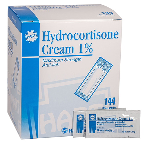 Hydrocortisone Cream 1%, Anti-Itch Cream, 0.9 gm, 144 per box