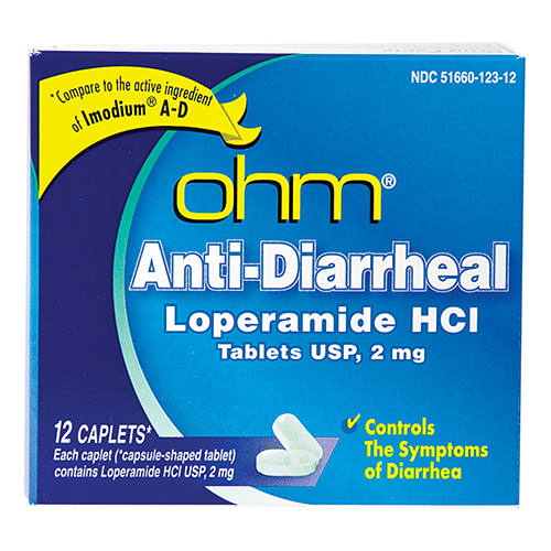 Loperamide HCl, anti-diarrheal, 12 per box