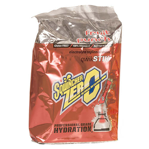 Sqwincher Powder, Qwik Stik, electrolyte replacement, fruit punch, 50 per bag