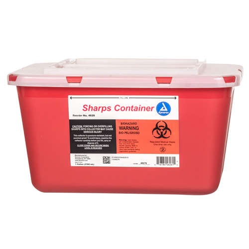 Sharps container, sharps disposal, 5qt, each