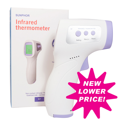 Infrared Thermometer, non-contact, each