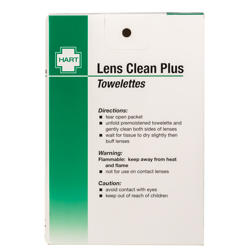 Lens Clean Plus Towelettes, 100 per box