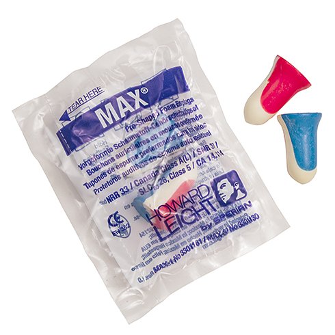 MAX, ear plugs, NRR33, 200 pair box