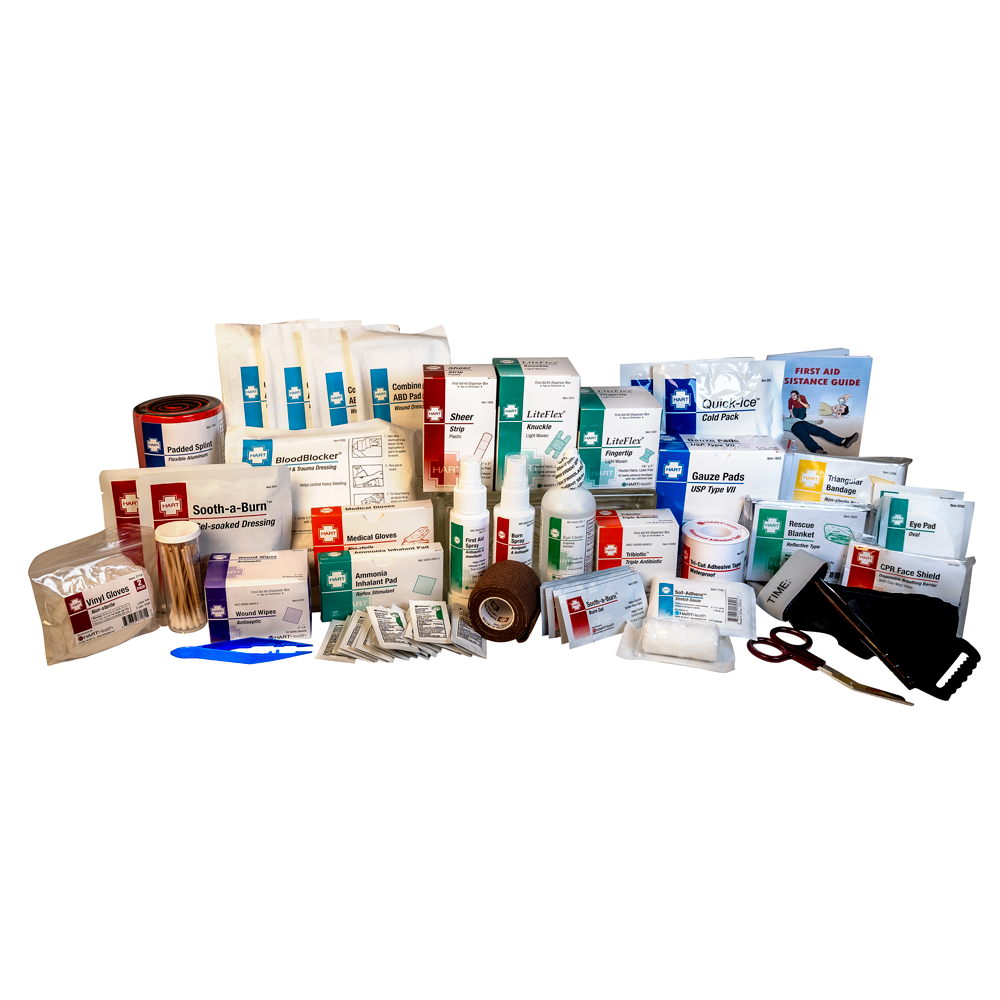 2-Shelf First Aid Station Refill, ANSI 2021 Class B, includes medications